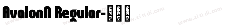 AvalonN Regular字体转换